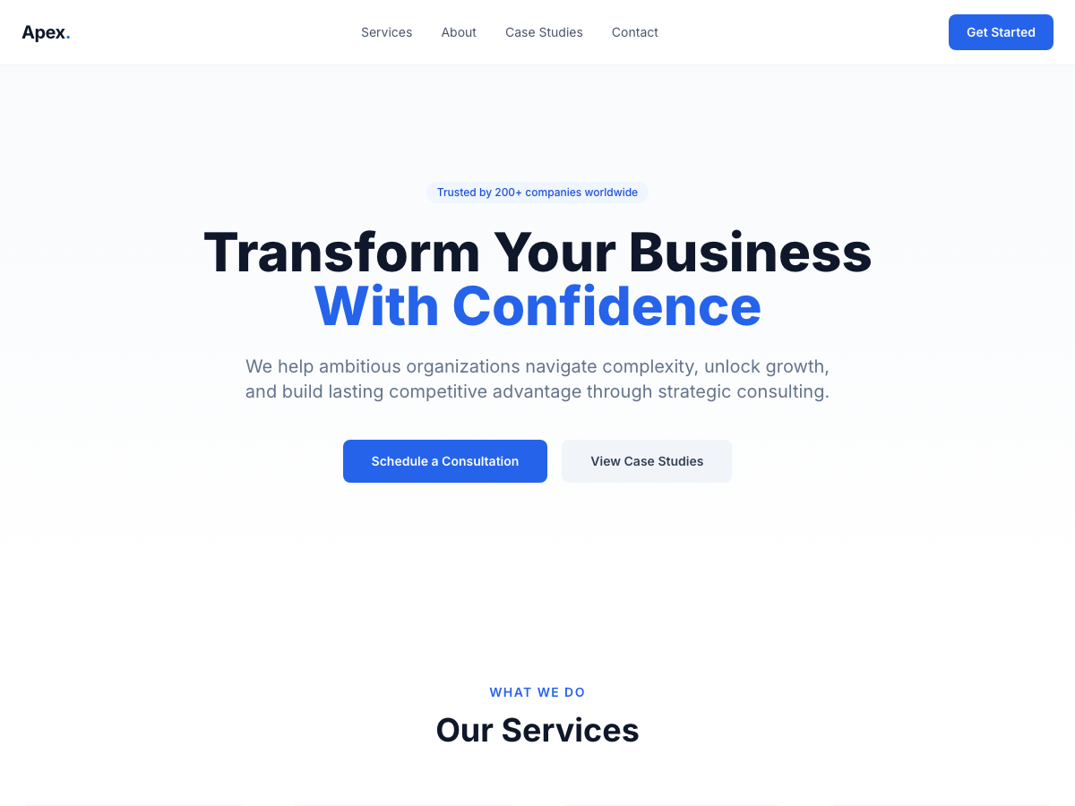 Preview of Consulting Business