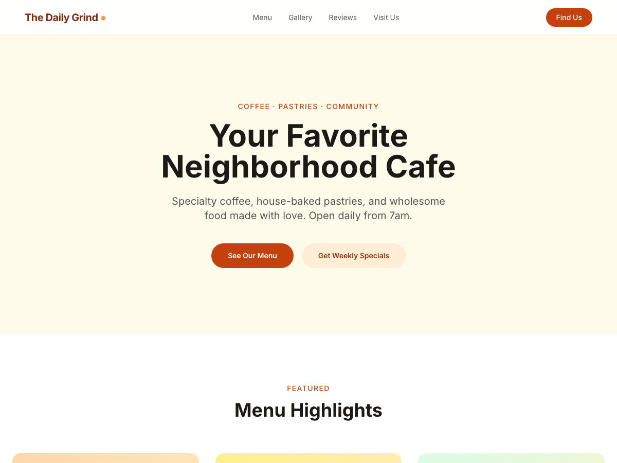 Preview of Restaurant Cafe