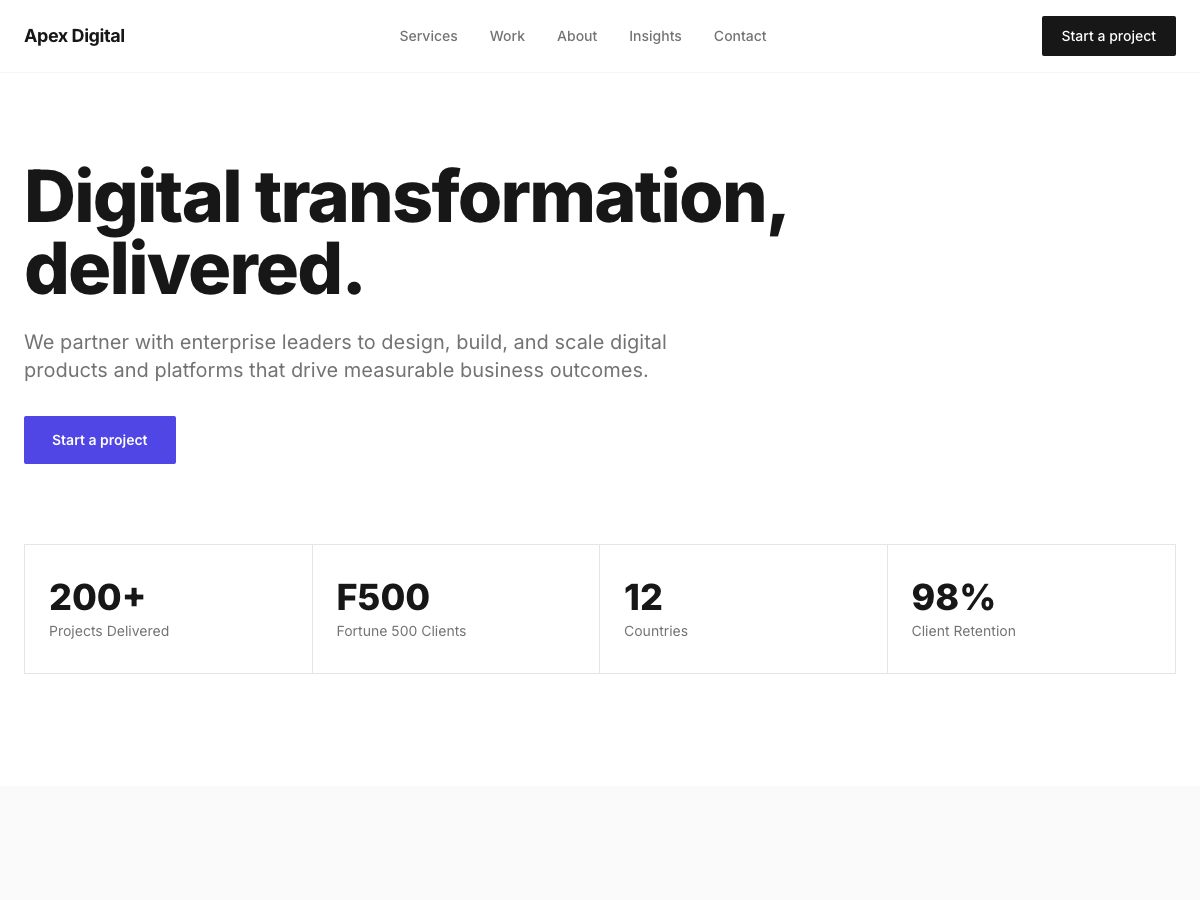Preview of Agency Corporate