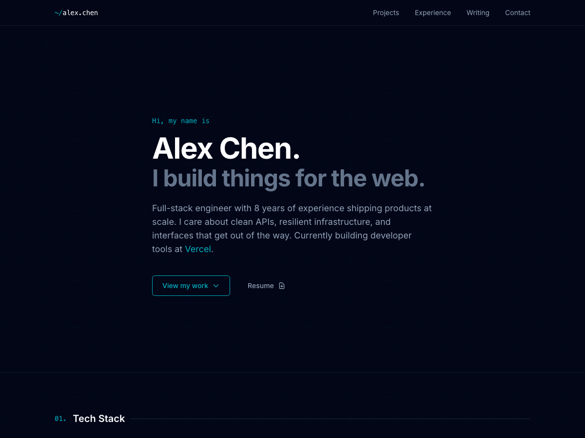 Preview of Portfolio Developer
