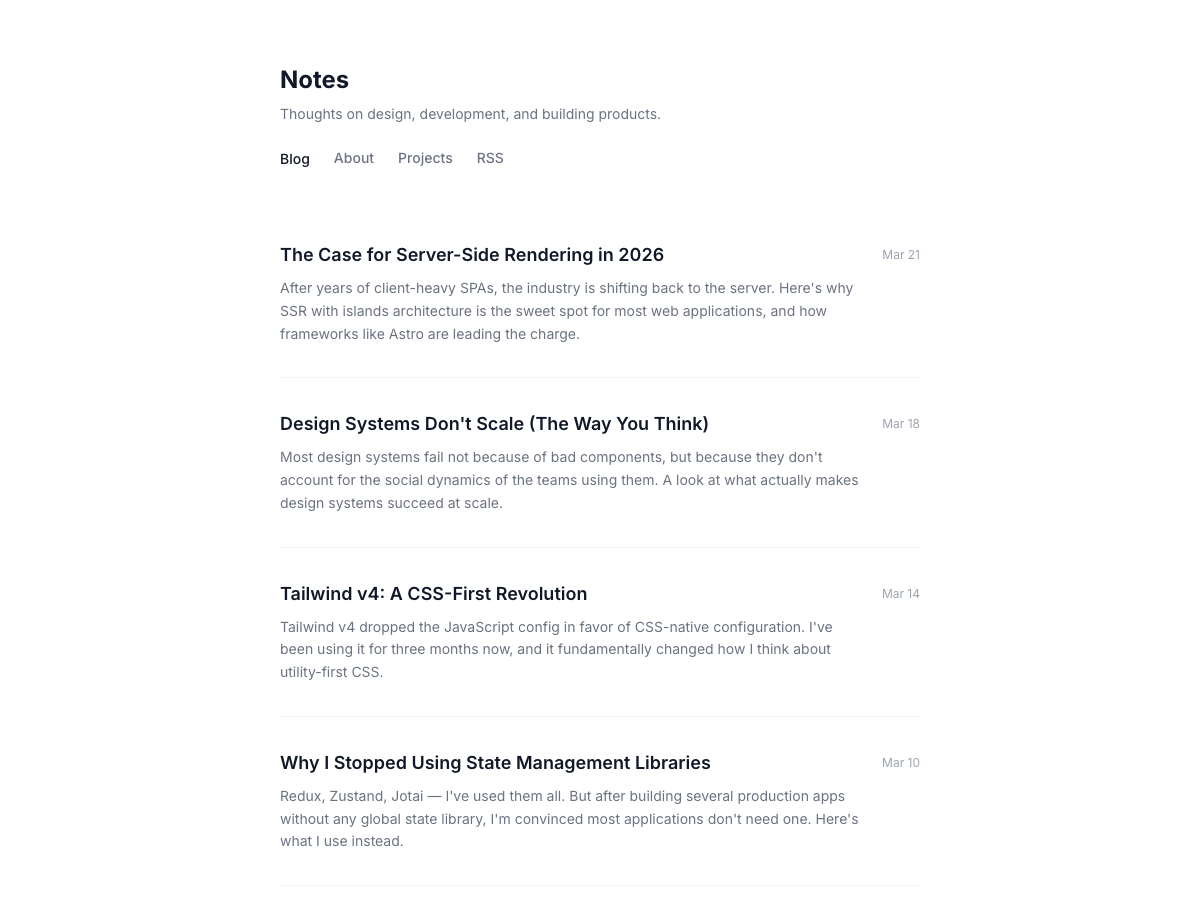 Preview of Blog Minimal