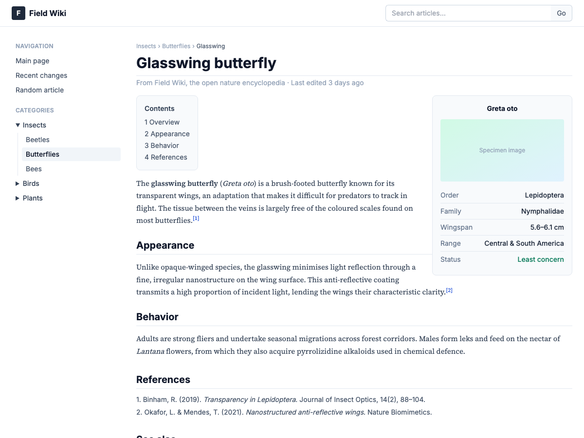 Preview of Wiki Article