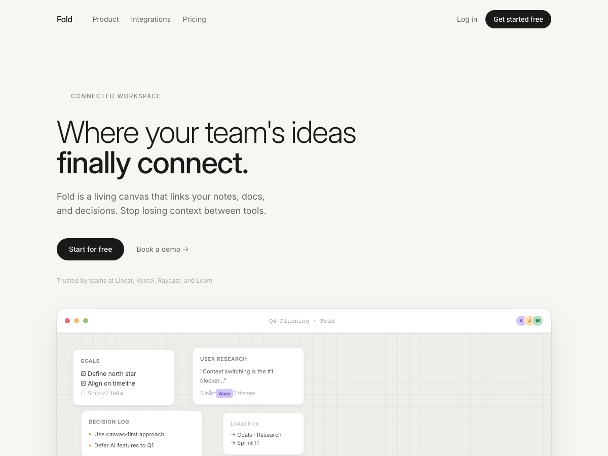 Preview of SaaS Workspace Landing
