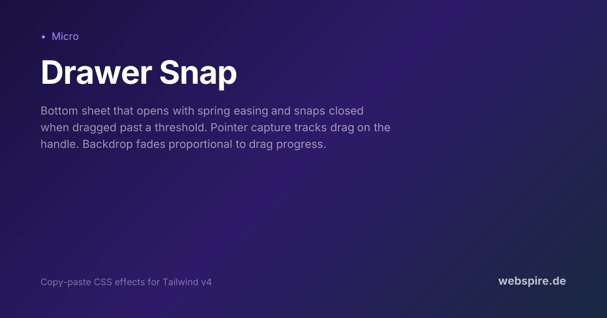 Drawer Snap