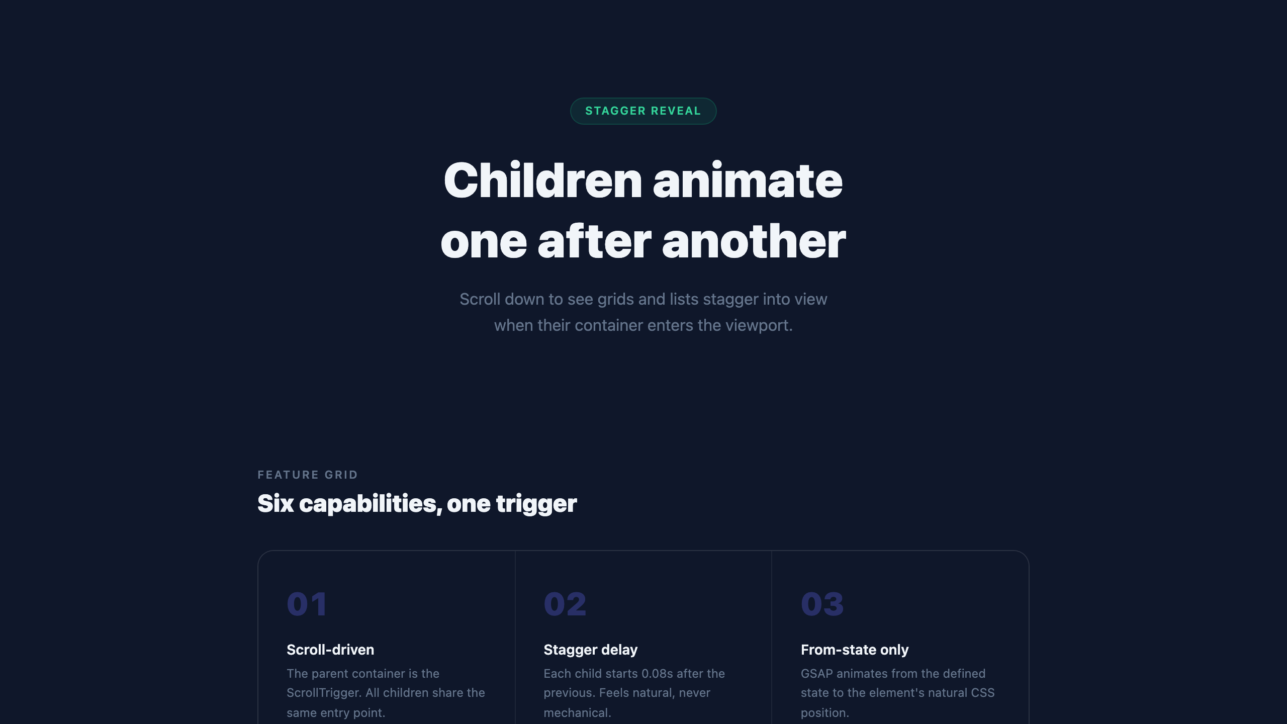 Stagger Children